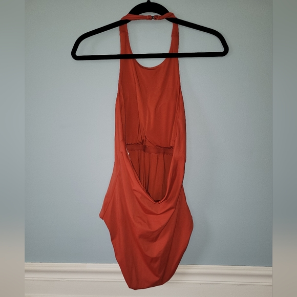 NWT Andie Swim The Luzon Chili Pepper One Piece Halter Hi-Cut - Picture 3 of 7